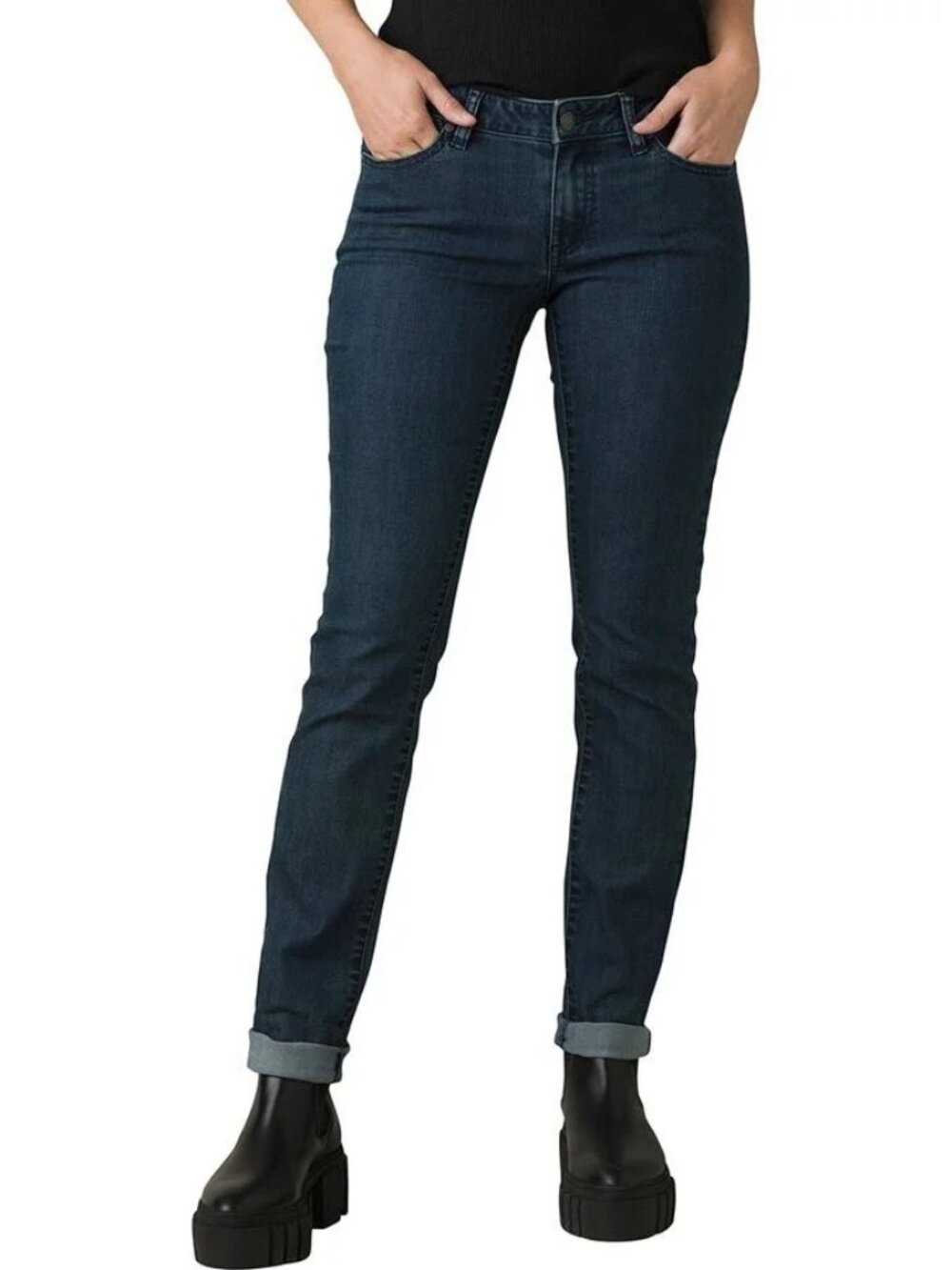 prAna Kayla High Rise Jean Tall Women's 00 Indigo NEW WITH TAGS